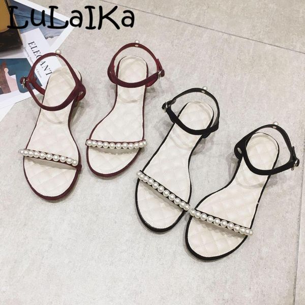 slippers summer fashion flat buckle strap casual sandals beach shoes pearls flip-flops ladies vacation zapatos de mujer 3oni, Black
slippers summer fashion flat buckle strap casual sandals beach shoes pearls flip-flops ladies vacation zapatos de mujer 3oni, Black