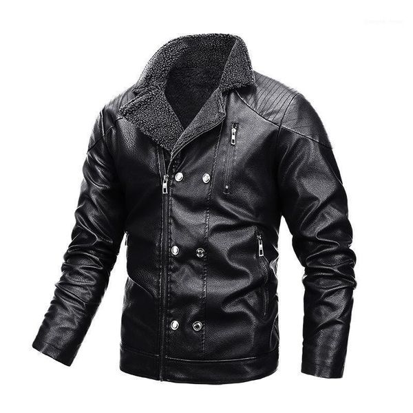 men's fur & faux men 2021 winter fleece motorcycle pu leather jacket coat thick and warm vintage outwear jackets for, Black
men's fur & faux men 2021 winter fleece motorcycle pu leather jacket coat thick and warm vintage outwear jackets for, Black