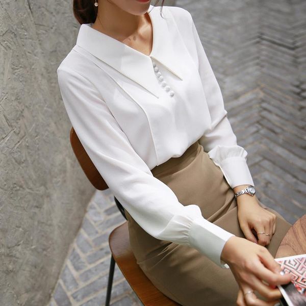 women's blouses & shirts slim white women solid long sleeve blouse female blusas 2021 spring fashion clothes rws195003
women's blouses & shirts slim white women solid long sleeve blouse female blusas 2021 spring fashion clothes rws195003