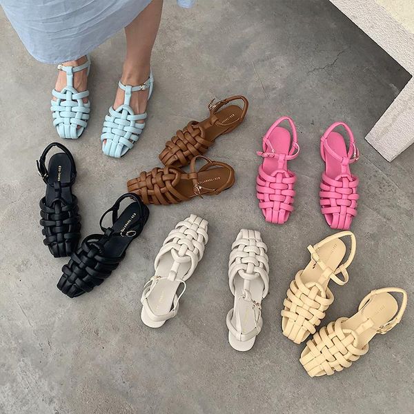 slippers narrow band weaving gladiator designer women sandals 2021 square toe buckle strap slingback summer beach shoes, Black
slippers narrow band weaving gladiator designer women sandals 2021 square toe buckle strap slingback summer beach shoes, Black