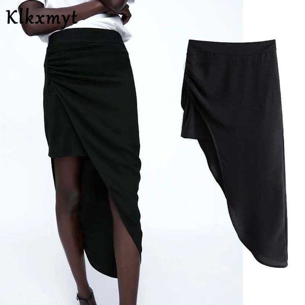 klkxmyt za skirts women chic fashion pleated asymmetric midi skirt vintage high waist side zipper female mujer 210527, Black
klkxmyt za skirts women chic fashion pleated asymmetric midi skirt vintage high waist side zipper female mujer 210527, Black