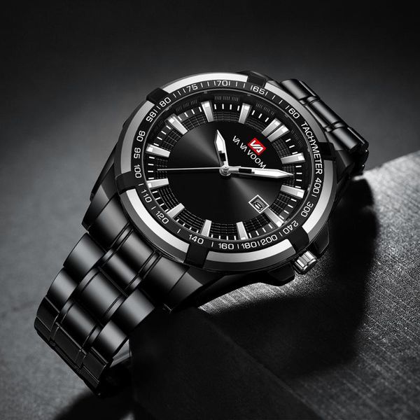 wristwatches vava voom business watch male clock retro design steel band quartz wristwatch luxury luminous men's watches classic, Slivery;brown
wristwatches vava voom business watch male clock retro design steel band quartz wristwatch luxury luminous men's watches classic, Slivery;brown