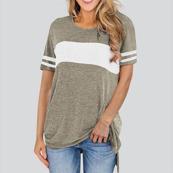 women t-shirt summer casual loose o-neck short sleeve split pullover women's clothing street wear female, White
women t-shirt summer casual loose o-neck short sleeve split pullover women's clothing street wear female, White