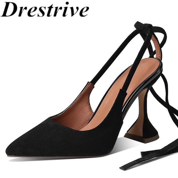 drestrive women sandals faux sude pointed toe ankle strap 2021 summer fashion thin high heel shoes red size 43 handmade dress, Black
drestrive women sandals faux sude pointed toe ankle strap 2021 summer fashion thin high heel shoes red size 43 handmade dress, Black
