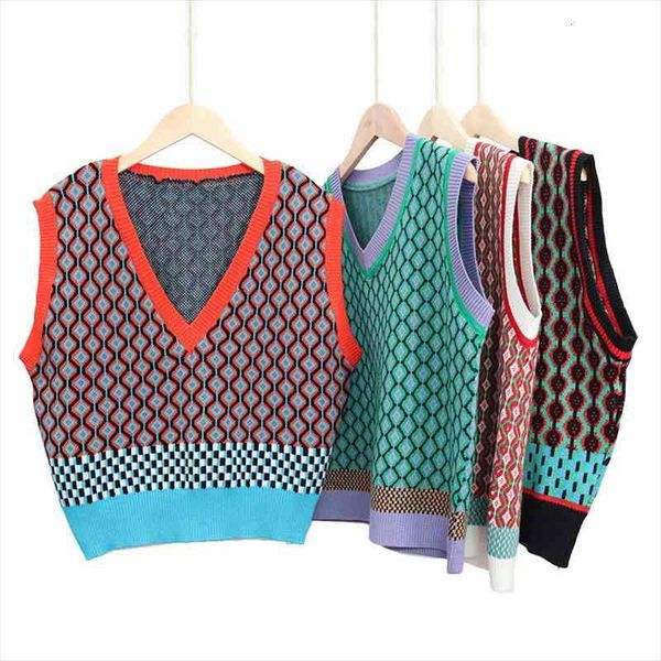 vinatge argyle sweater vest women autumn winter v neck sleeveless knitted vest female sleeveless jacket gilet femme, White;black
vinatge argyle sweater vest women autumn winter v neck sleeveless knitted vest female sleeveless jacket gilet femme, White;black
