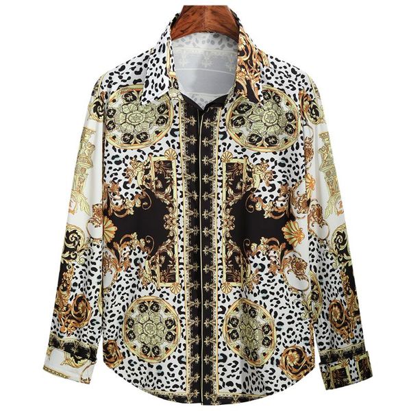 men's casual shirts wz1023 fashion 2021 runway luxury european design party style clothing, White;black
men's casual shirts wz1023 fashion 2021 runway luxury european design party style clothing, White;black