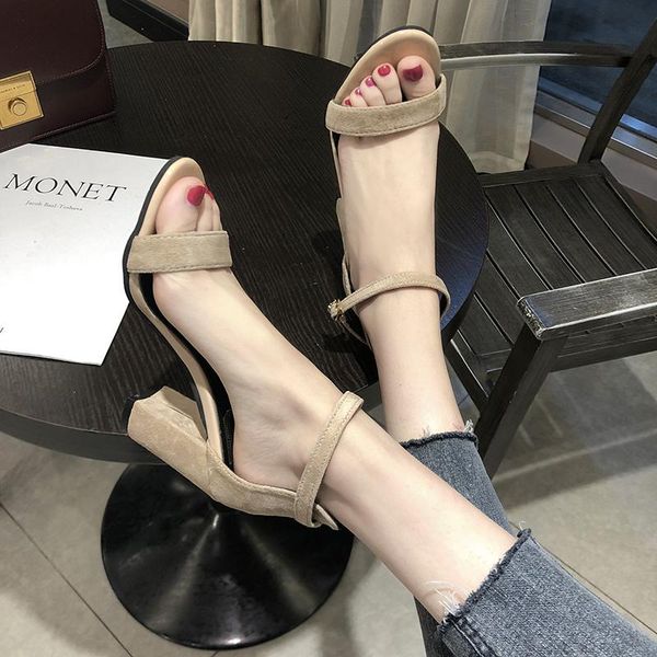 sandals 2021 summer open toe hollow word buckle thick heel ladies wild simple temperament high heels, Black
sandals 2021 summer open toe hollow word buckle thick heel ladies wild simple temperament high heels, Black