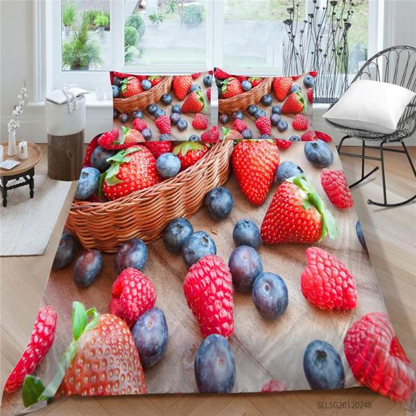 bedding sets creative bed set strawberries and blueberries duvet cover 3d king twin full single double fruit series
bedding sets creative bed set strawberries and blueberries duvet cover 3d king twin full single double fruit series