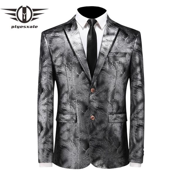 men's suits & blazers plyesxale silver gold blazer men autumn slim fit mens floral print jacket 5xl elegant prom stage wedding q112, White;black
men's suits & blazers plyesxale silver gold blazer men autumn slim fit mens floral print jacket 5xl elegant prom stage wedding q112, White;black