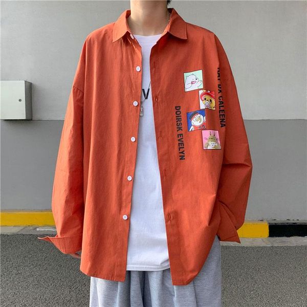 men's casual shirts oversized mens fashion cotton anime blouse 5xl oversize long sleeves dress shirt for men man clothing, White;black
men's casual shirts oversized mens fashion cotton anime blouse 5xl oversize long sleeves dress shirt for men man clothing, White;black