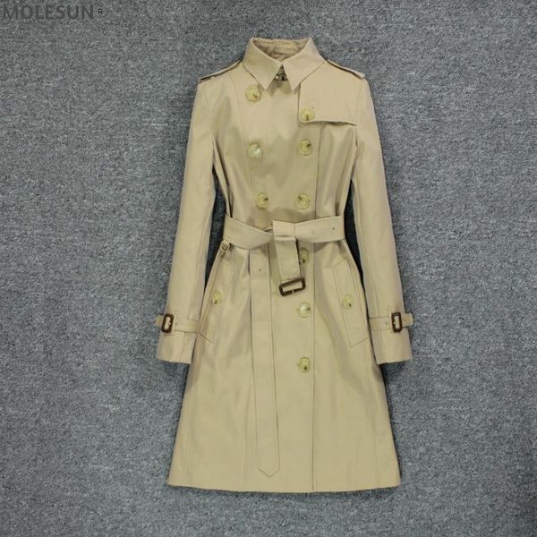 women's trench coats high-end temperament england authentic women windbreaker long waist slim, Tan;black
women's trench coats high-end temperament england authentic women windbreaker long waist slim, Tan;black