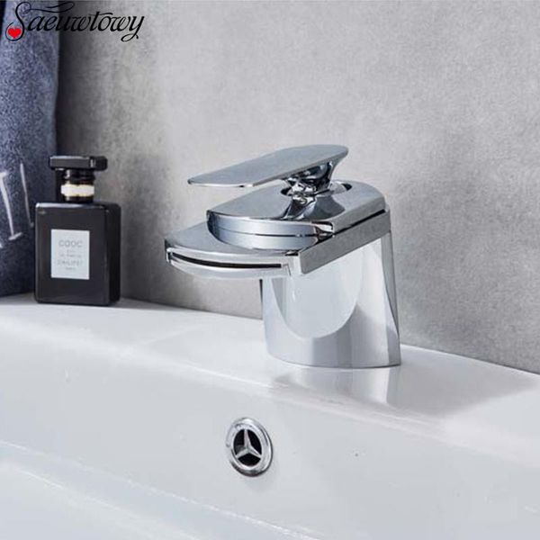 bathroom sink faucets simple waterfall out basin faucet deck mounted brass and cold chrome
bathroom sink faucets simple waterfall out basin faucet deck mounted brass and cold chrome