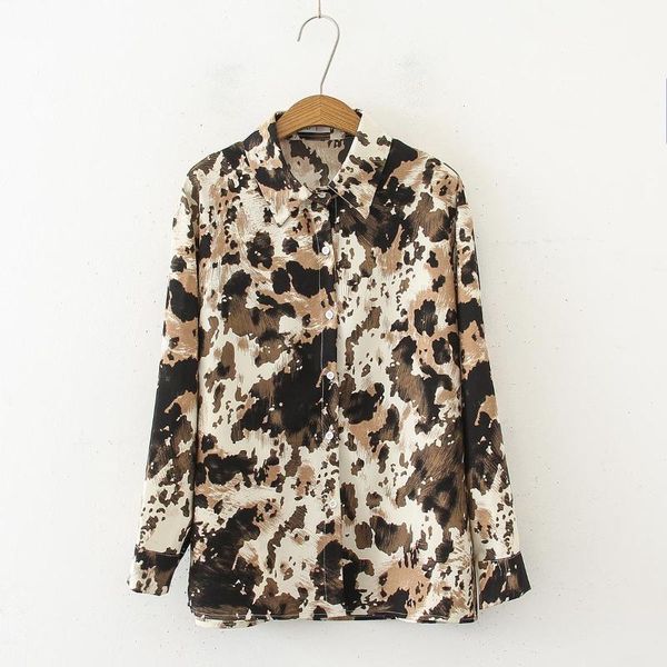 women's blouses & shirts fashion casual women leopard 2021 spring long sleeve loose blusas mujer, White
women's blouses & shirts fashion casual women leopard 2021 spring long sleeve loose blusas mujer, White