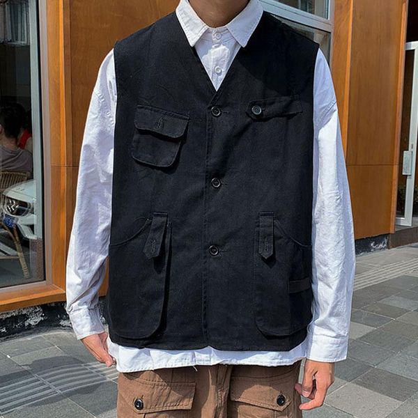 men's vests workwear function wind multi-pocket vest male korean autumn trend youth waistcoat sleeveless all-match top, Black;white
men's vests workwear function wind multi-pocket vest male korean autumn trend youth waistcoat sleeveless all-match top, Black;white