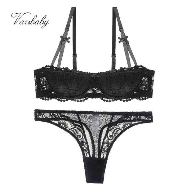 varsbaby lace floral half cup thin underwear gather women bra+thong 2pcs lingerie sets, Red;black
varsbaby lace floral half cup thin underwear gather women bra+thong 2pcs lingerie sets, Red;black