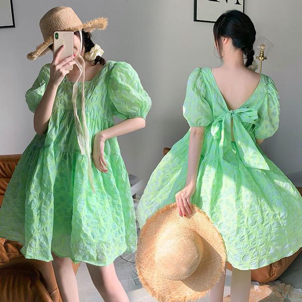maternity dresses 385# clothes summer short sleeves midi dress green dot printing loose fashion pregnant women pregnancy, White
maternity dresses 385# clothes summer short sleeves midi dress green dot printing loose fashion pregnant women pregnancy, White