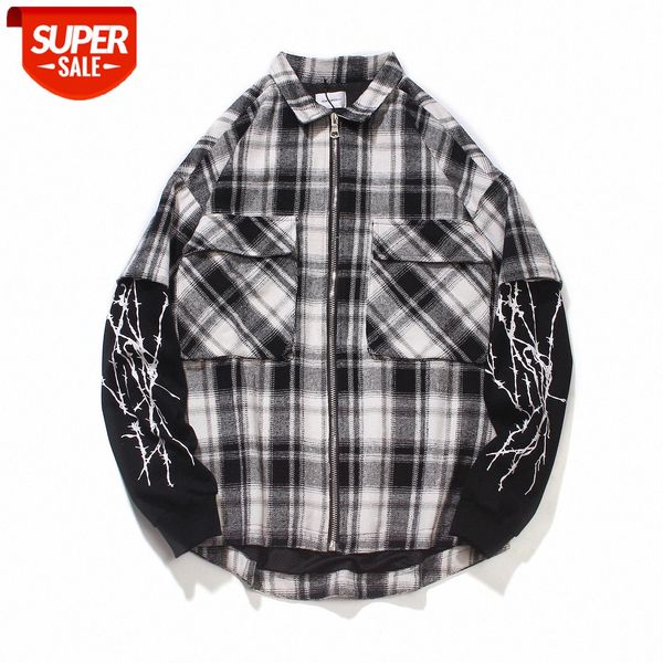 streetwear flannel black and white plaid shirt street loose for men women #ox6d, White;black
streetwear flannel black and white plaid shirt street loose for men women #ox6d, White;black