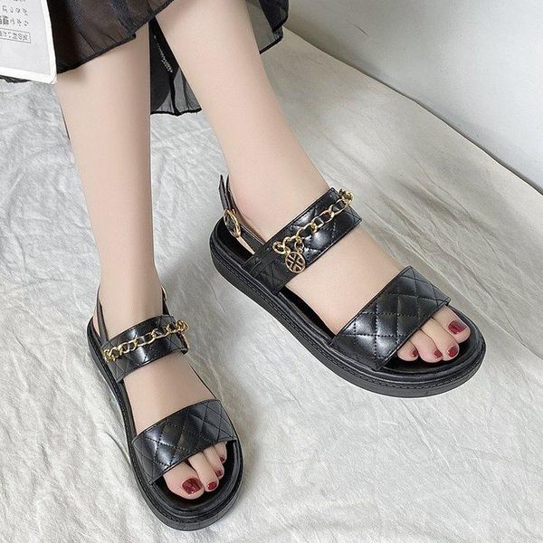 sandals 2021 women fashion party platform shoes pu soft buttom comfy ladies open toes footwear femme, Black
sandals 2021 women fashion party platform shoes pu soft buttom comfy ladies open toes footwear femme, Black