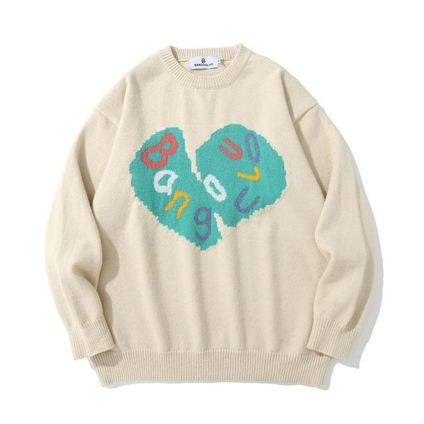 men's sweaters gtdom couple loose hip hop casaul knitted sweater cotton fashion love logo 2021 autumn winter o-neck long sleeve, White;black
men's sweaters gtdom couple loose hip hop casaul knitted sweater cotton fashion love logo 2021 autumn winter o-neck long sleeve, White;black