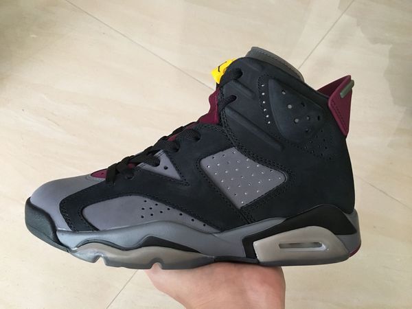 6s retro basketball shoes men's sneakers bordeaux ct8529-063, Black