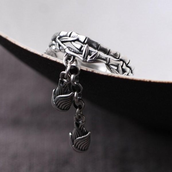 cluster rings bocai real pure s925 silver jewelry literary fashion bamboo double-layer design shoot tassel woman ring, Golden;silver
cluster rings bocai real pure s925 silver jewelry literary fashion bamboo double-layer design shoot tassel woman ring, Golden;silver