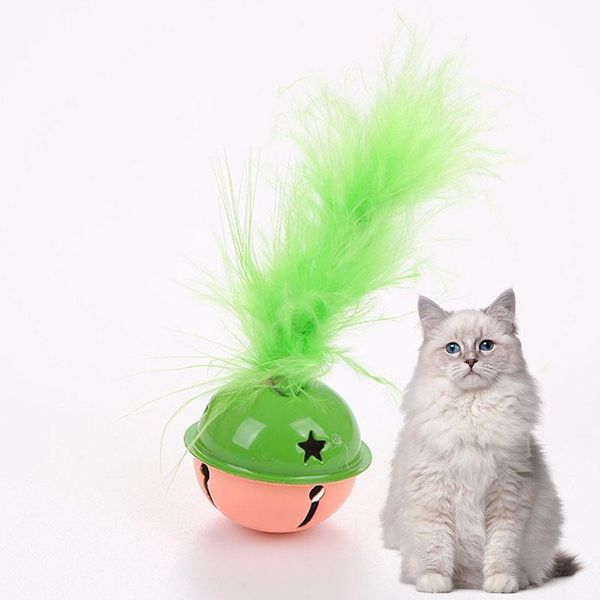 cat toys 1pcs ball toy interactive faux feather kitten bell funny jingle chewing for pet supplies random color
cat toys 1pcs ball toy interactive faux feather kitten bell funny jingle chewing for pet supplies random color