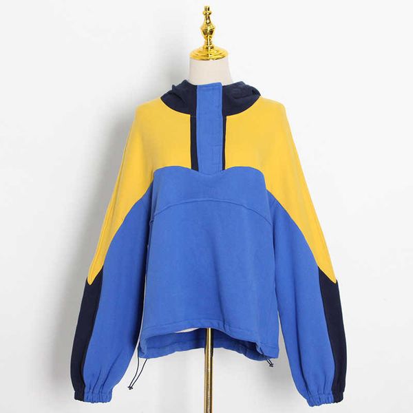 fashion fleece hoodies australian brand 2021 spring temperament casual stitching color contrast pullover loose hooded for women, Black
fashion fleece hoodies australian brand 2021 spring temperament casual stitching color contrast pullover loose hooded for women, Black