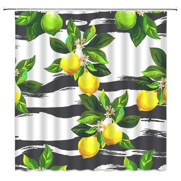 lemon shower curtain decor green leaf doodle striped flowers yellow tropical fruit refreshing summer fabric bath curtains
lemon shower curtain decor green leaf doodle striped flowers yellow tropical fruit refreshing summer fabric bath curtains