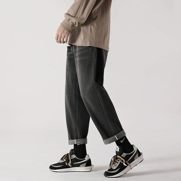 men's jeans summer solid color men korean fashion loose casual harajuku streetwear retro wide-leg straight-leg, Blue
men's jeans summer solid color men korean fashion loose casual harajuku streetwear retro wide-leg straight-leg, Blue