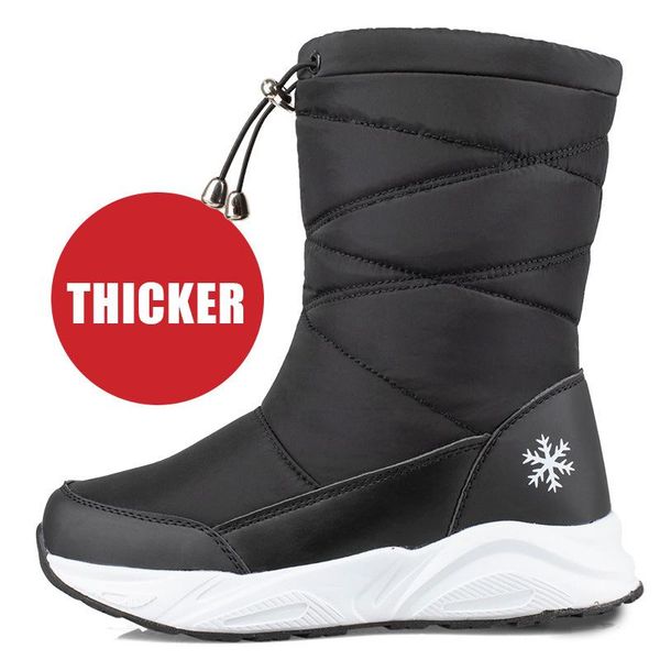 platform women's high boots winter thick plush waterproof women shoes non-slip fashion snow boot for ladies shoe botte femme, Black
platform women's high boots winter thick plush waterproof women shoes non-slip fashion snow boot for ladies shoe botte femme, Black