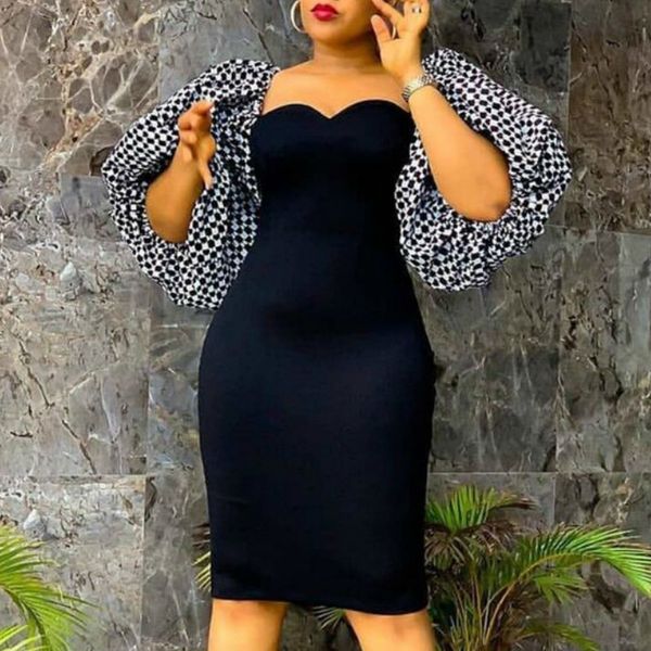 women bodycon dresses big lantern sleeve slim vintage elegant office ladies african plus size retro party club occasion vestidos 210416, Black;gray
women bodycon dresses big lantern sleeve slim vintage elegant office ladies african plus size retro party club occasion vestidos 210416, Black;gray