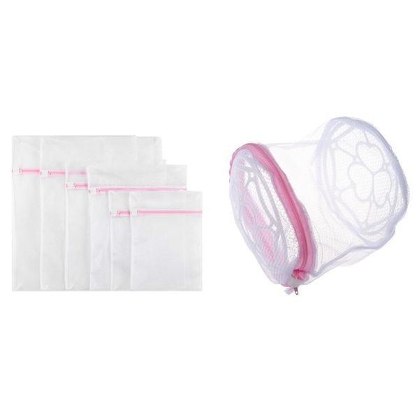 1x bra laundry bag + cable clamp included & 6x mesh bags, reusable zippered washing bags
1x bra laundry bag + cable clamp included & 6x mesh bags, reusable zippered washing bags