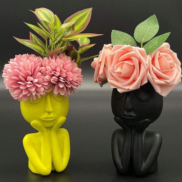 resin vase home decor flower pot human face statue room planter modern wedding decoration art ornaments vases
resin vase home decor flower pot human face statue room planter modern wedding decoration art ornaments vases