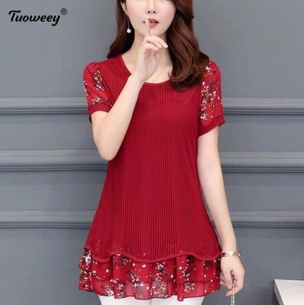 women's blouses & shirts women spring summer style chiffon patchwork lady casual short sleeve o-neck ruffles decor blusas, White
women's blouses & shirts women spring summer style chiffon patchwork lady casual short sleeve o-neck ruffles decor blusas, White