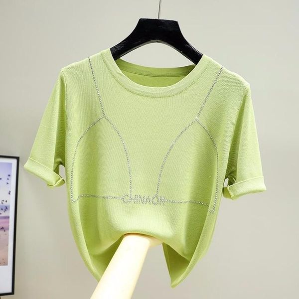 loose and thin rhinestone alphabet sweater female round neck elastic ice silk knitted pullover women spring autumn women's sweaters, White;black
loose and thin rhinestone alphabet sweater female round neck elastic ice silk knitted pullover women spring autumn women's sweaters, White;black