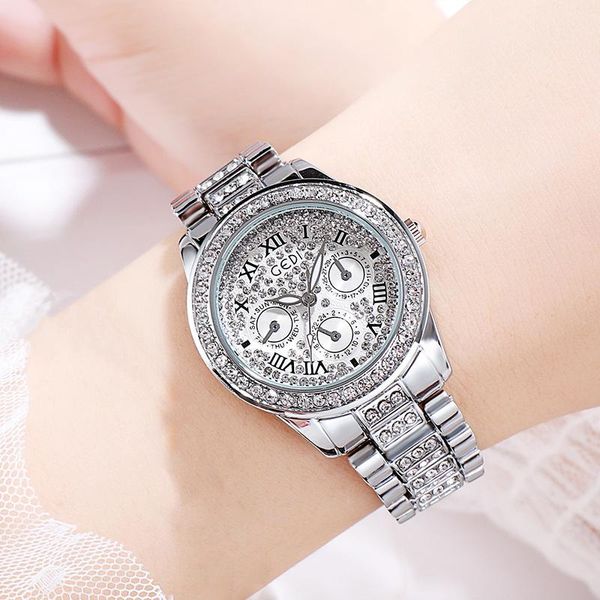 wristwatches europe and the united states temperament diamante women's watch roman numerals waterproof quartz fashion stars clocks, Slivery;brown
wristwatches europe and the united states temperament diamante women's watch roman numerals waterproof quartz fashion stars clocks, Slivery;brown