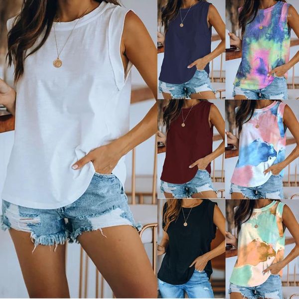 women's t-shirt 9 colors 5 sizes 2021 style european and american round neck tie-dye solid color vest top, White
women's t-shirt 9 colors 5 sizes 2021 style european and american round neck tie-dye solid color vest top, White