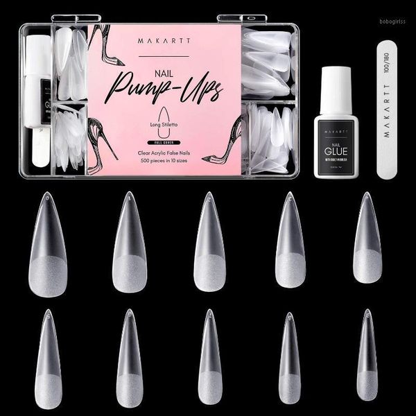 makaracrylic nail kit clear matte pump-ups long stiletto tips press on nails 500pcs 10 sizes full cover glue1, Red;gold
makaracrylic nail kit clear matte pump-ups long stiletto tips press on nails 500pcs 10 sizes full cover glue1, Red;gold