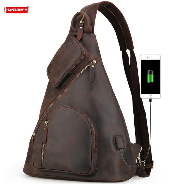 backpack men's backpacks large capacity chest bag usb charging shoulder bags retro crazy horse leather first layer male
backpack men's backpacks large capacity chest bag usb charging shoulder bags retro crazy horse leather first layer male