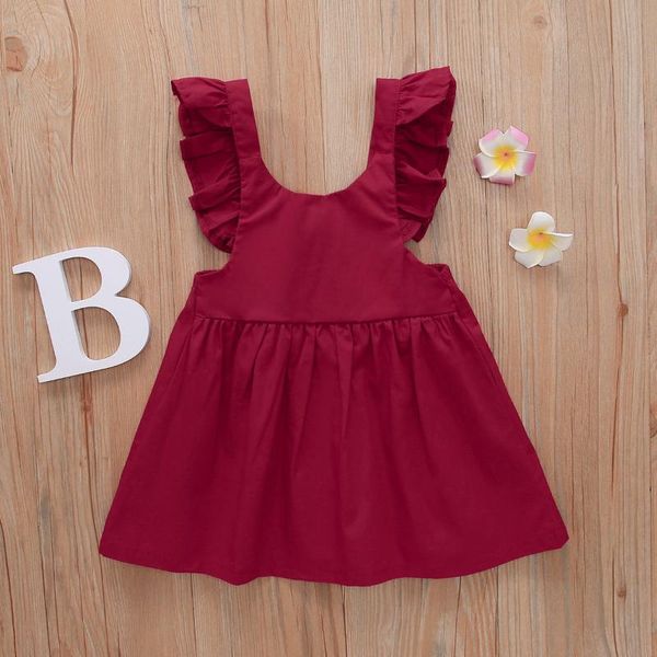 girl's dresses 0-5yrs children girls dress soft ruffles sleeveless kids summer clothing outfits, Red;yellow
girl's dresses 0-5yrs children girls dress soft ruffles sleeveless kids summer clothing outfits, Red;yellow