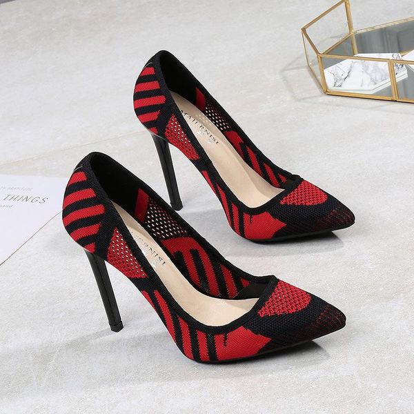 dress shoes mixed color weave fabric high heels women pointed toe knitted pattern pumps big size 43 44 breathable summer thin shoes408, Black
dress shoes mixed color weave fabric high heels women pointed toe knitted pattern pumps big size 43 44 breathable summer thin shoes408, Black