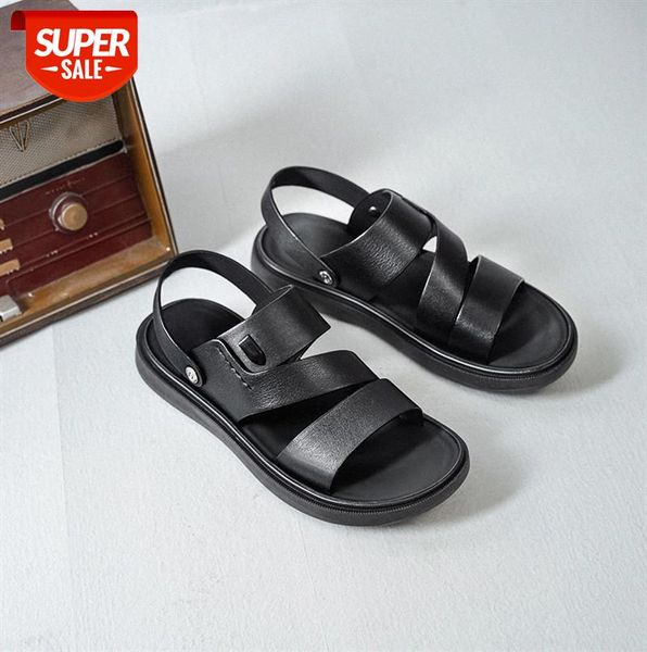 first layer cowhide sandals for men, men's shoes, leather, beach shoes #9s8p, Black
first layer cowhide sandals for men, men's shoes, leather, beach shoes #9s8p, Black