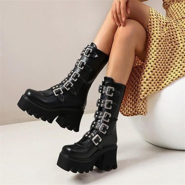 boots style british women's thick 2021 soled short autumn shoes handsome medium cylinder locomotive, Black
boots style british women's thick 2021 soled short autumn shoes handsome medium cylinder locomotive, Black