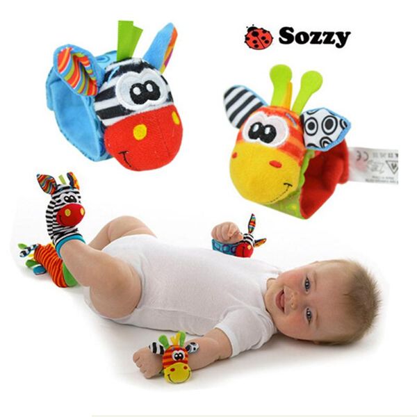 3pieces/lot1pcs animal rattle baby wrist ankle band rattle bracelet baby sensory toys attract babys attention random color
3pieces/lot1pcs animal rattle baby wrist ankle band rattle bracelet baby sensory toys attract babys attention random color