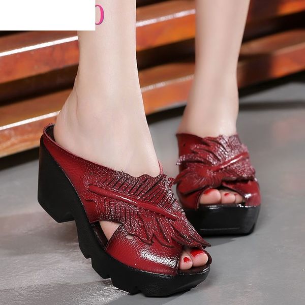 sandals ethnic style genuine leather women shoes wedges slides handmade flower summer slipper lo86, Black
sandals ethnic style genuine leather women shoes wedges slides handmade flower summer slipper lo86, Black