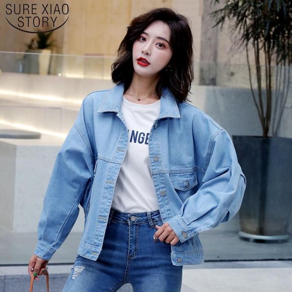 women's jackets casual long sleeve ladies loose denim jacket women batwing coat single breasted pockets 7119 50, Black;brown
women's jackets casual long sleeve ladies loose denim jacket women batwing coat single breasted pockets 7119 50, Black;brown
