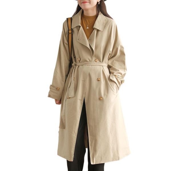 women's trench coats qpfjqd ladies belt windbreaker coat tencel cotton turn down collar long sleeve casual women fall spring korean sty, Tan;black
women's trench coats qpfjqd ladies belt windbreaker coat tencel cotton turn down collar long sleeve casual women fall spring korean sty, Tan;black