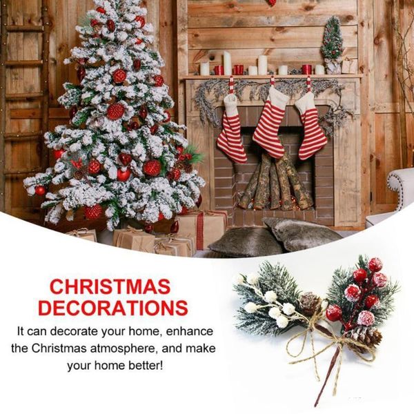 1pcs/lot christmas decor artificial flowers stamen berry pine branch wedding party decoration diy gift box craft fake decorative & wreaths
1pcs/lot christmas decor artificial flowers stamen berry pine branch wedding party decoration diy gift box craft fake decorative & wreaths
