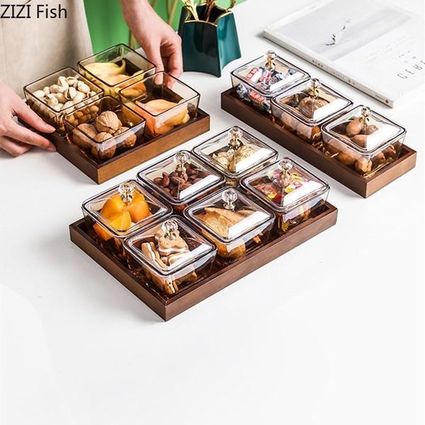 dishes & plates creative glass snack plate home living room dining tableware sub-grid fruit dish with tray candy dessert platter
dishes & plates creative glass snack plate home living room dining tableware sub-grid fruit dish with tray candy dessert platter