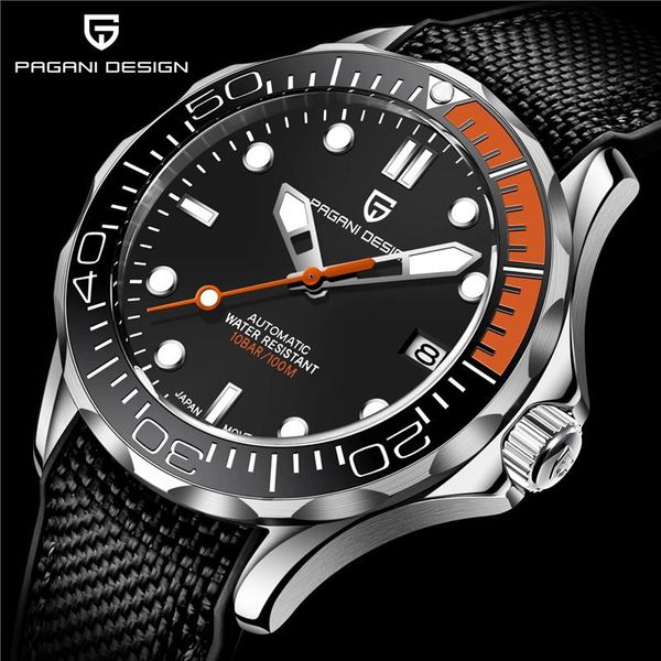 wristwatches pagani design fashion brand silicone men's automatic watches 007 commander men mechanical wristwatch japan nh35a, Slivery;brown
wristwatches pagani design fashion brand silicone men's automatic watches 007 commander men mechanical wristwatch japan nh35a, Slivery;brown